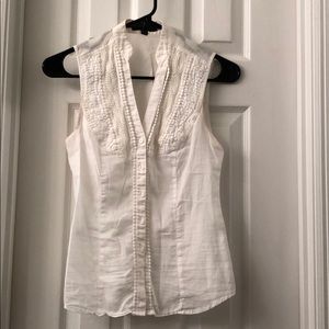 White Sleeveless Top